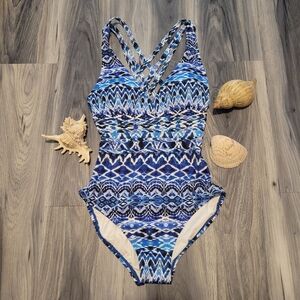 NWOT La Blanca Island Goddess Multi Strap One Piece Swimsuit